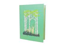 Load image into Gallery viewer, Deers in Forest Pop-up Card