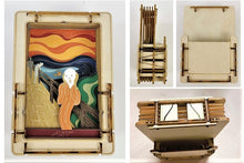 Load image into Gallery viewer, Edvard Munch The Scream Mini Wooden Puzzle