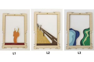 Edvard Munch The Scream Mini Wooden Puzzle