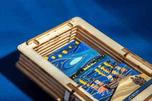 Van Gogh Starry Night Over the Rhone Mini Wooden Puzzle