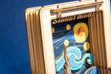 Load image into Gallery viewer, Van Gogh Starry Night Mini Wooden Puzzle