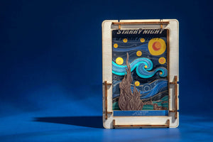 Van Gogh Starry Night Mini Wooden Puzzle