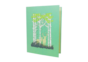 Deers in Forest Pop-up Card