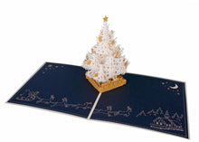 Load image into Gallery viewer, AITpop Christmas tree (White) pop up card - AitPop