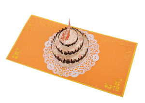 AITpop Birthday cake pop up card - AitPop