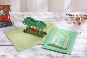 Deers in Forest Pop-up Card