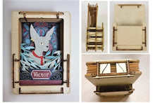 Load image into Gallery viewer, Cat Victor Mini Wooden Theater