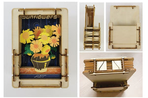 Van Gogh Sunflower Mini Wooden Puzzle