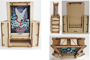 Cat Victor Mini Wooden Theater