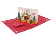 Load image into Gallery viewer, AITpop Fireplace with Santa pop up card （white cover） - AitPop