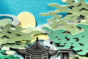Suzhou Garden Orientalism 3D Paper Sculpture