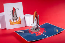 Load image into Gallery viewer, Spaceshuttle Pop-up Card