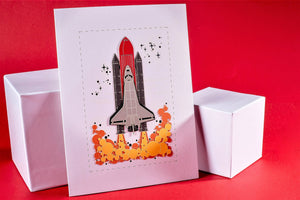 Spaceshuttle Pop-up Card