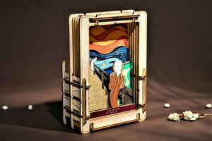 Edvard Munch The Scream Mini Wooden Theater
