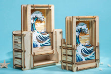 Load image into Gallery viewer, The Great Wave off Kanagawa Mini Wooden Theater