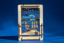 Load image into Gallery viewer, Van Gogh Starry Night Over the Rhone Mini Wooden Theater