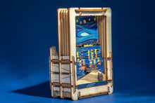 Load image into Gallery viewer, Van Gogh Starry Night Over the Rhone Mini Wooden Theater