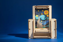Load image into Gallery viewer, Van Gogh Starry Night Mini Wooden Theater