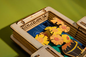 Van Gogh Sunflower Mini Wooden Puzzle