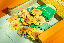 Load image into Gallery viewer, Van Gogh Sunflower 3D Paper Sculpture