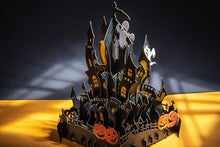Load image into Gallery viewer, Halloween Hunted Castle Pop-up Card
