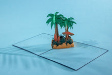Load image into Gallery viewer, Palm tree Pop-up Card