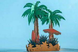 Palm tree Pop-up Card