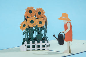 Sunflower Garden Pop-up Card