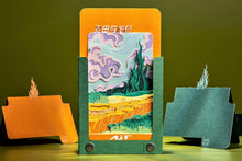 Load image into Gallery viewer, Van Gogh Wheatfield with Cypresses 3D Paper Sculpture