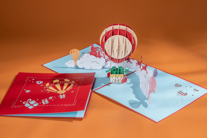 Christmas Hot Balloon Pop-up Card