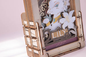 Cat Lily Mini Wooden Puzzle