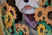 Load image into Gallery viewer, Dog Sun 3D Paper Sculpture