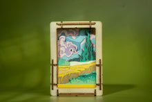 Load image into Gallery viewer, Van Gogh Wheatfield with Cypresses Mini Wooden Theater